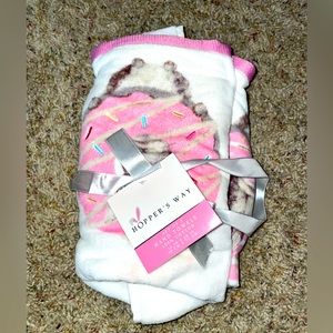Blanket hooper hand towels bundle 2 set 100% cotton doughnut 🍩